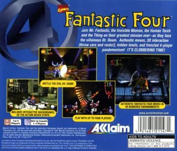 Fantastic Four (US) box cover back